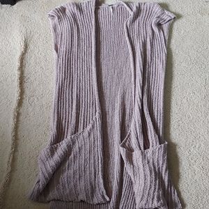 Knee length slouchy cardigan